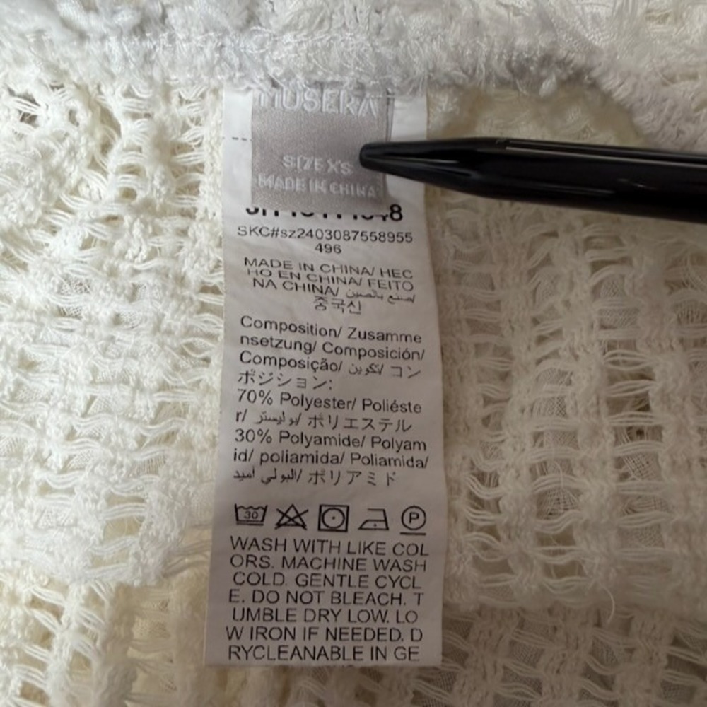 Musera Sheer Open Knit Pants Size XS Cover Up Beach Festival‎ Summer Party Boho - Picture 9 of 10